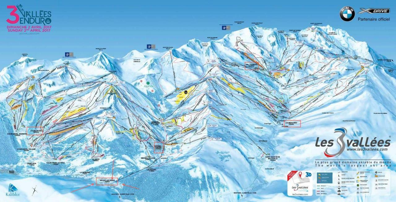 ברידס-לס-באן Studio Cosy Le Royal Ski 3 Vallees מראה חיצוני תמונה